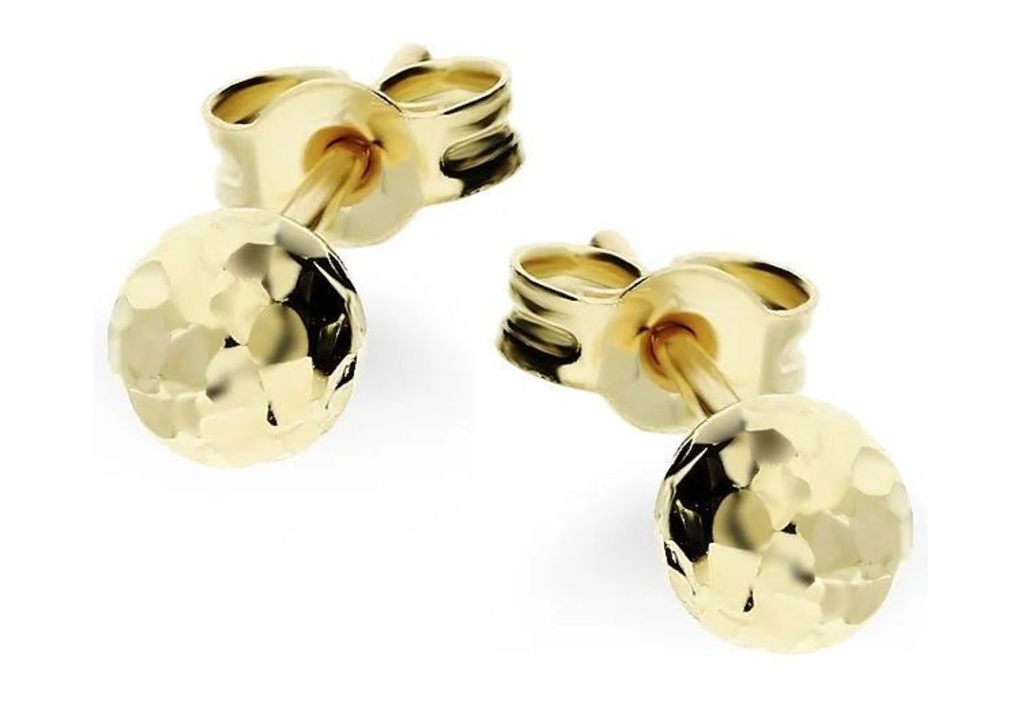 Kolczyki złote kulki grawerowane dyskotekowe kulki 6 mm DIA-KLC-10898-585.jpg